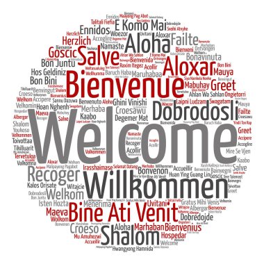 kelime bulutu Hoşgeldiniz 