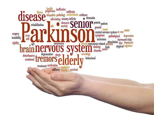 Enfermedad de Parkinson palabra salud nube — Foto de Stock