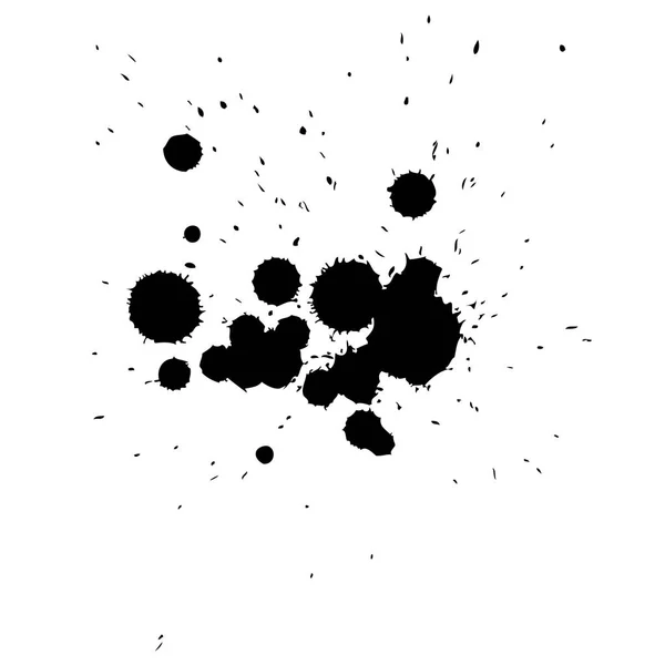 白い背景の黒い斑点 — ストック写真