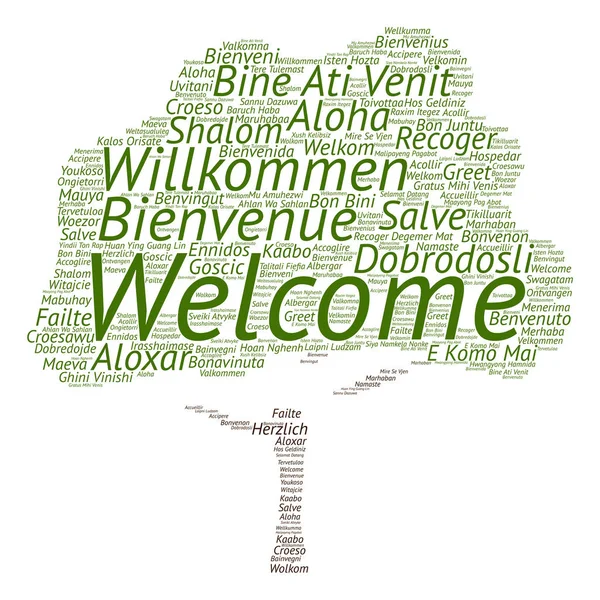 Welcome word cloud — Stock Photo, Image