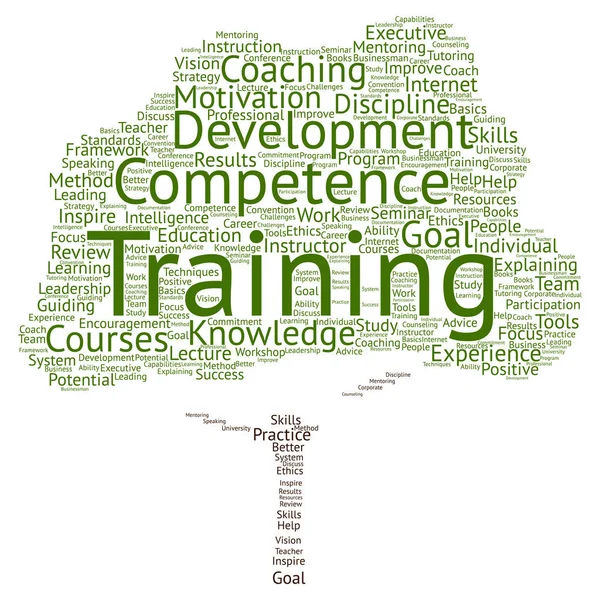 Conceptual training word cloud — Stock Photo, Image