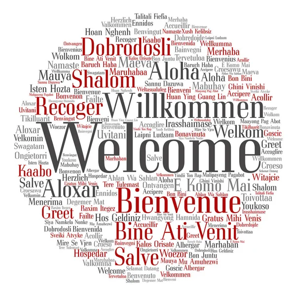 Welcome word cloud — Stock Photo, Image