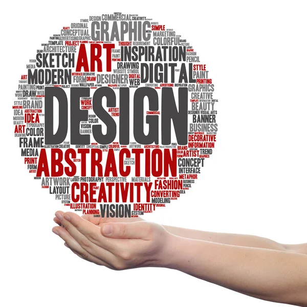 Art graphic design word cloud — Stock Photo, Image