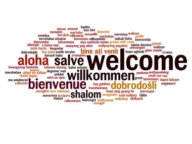 kelime bulutu Hoşgeldiniz 