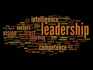 iş liderlik kelime bulutu