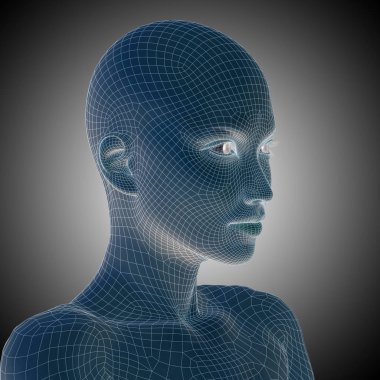 kadın tel kafes kafa