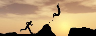 Adam boşluğu atlama