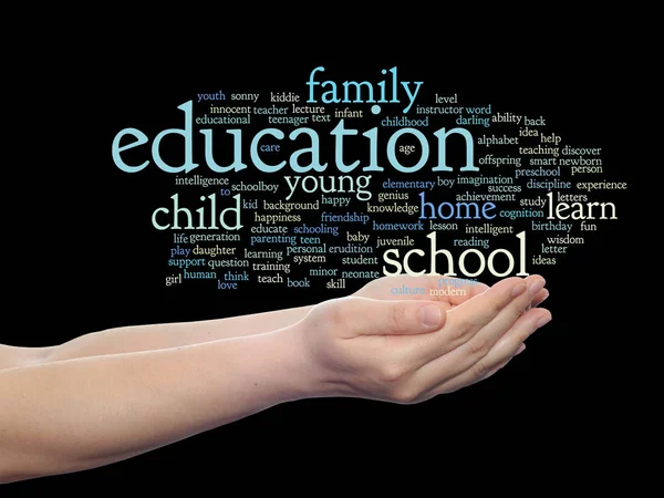 Child education word cloud — Stock Photo, Image