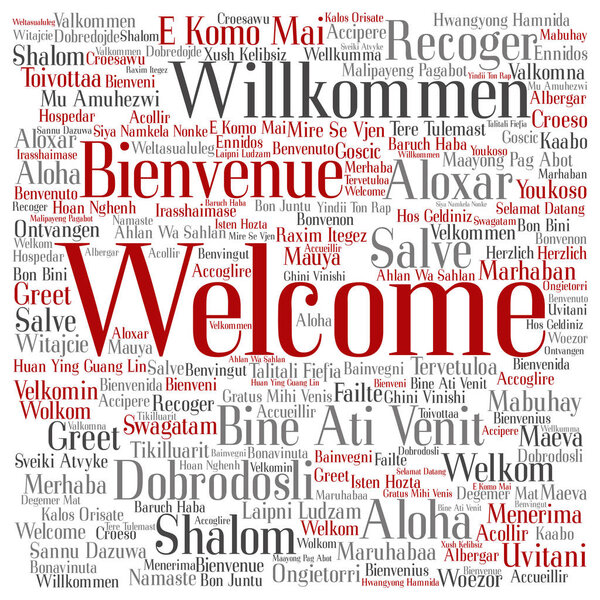 welcome word cloud 