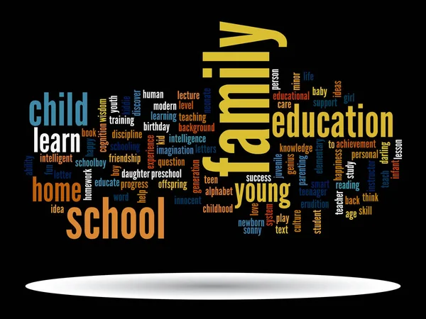 Child education word cloud — Stock Photo, Image