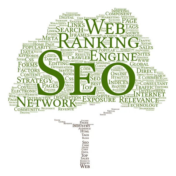 Search engine optimization word cloud — Stock Photo, Image