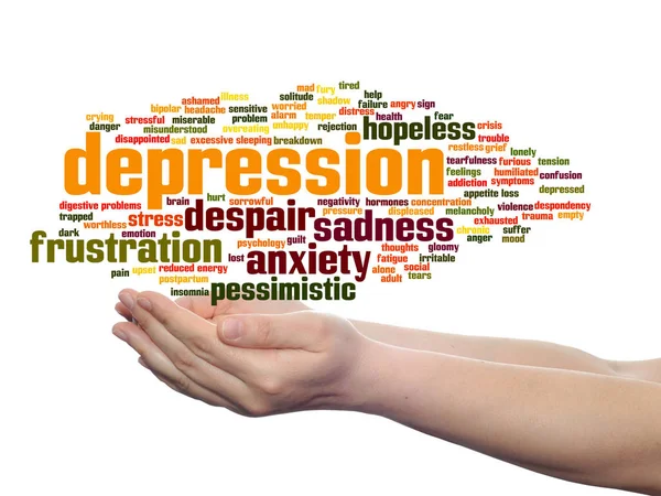 Mental emotional disorder word cloud — Stock Photo, Image