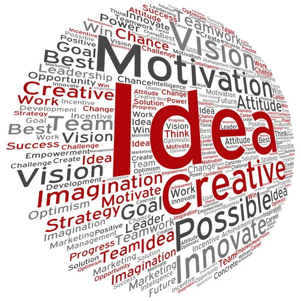 Creative business word cloud — стоковое фото