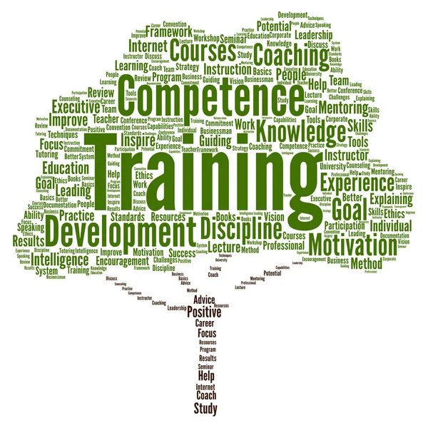 Conceptual training word cloud — Stock Photo, Image