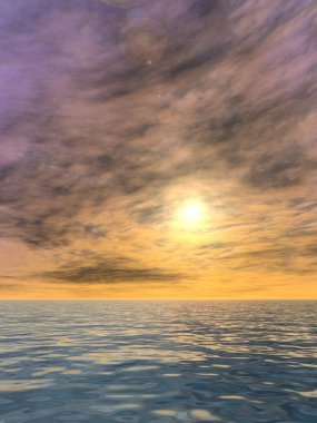 Güneş ile gündoğumu arka plan