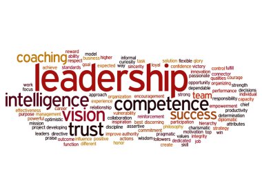 iş liderlik kelime bulutu