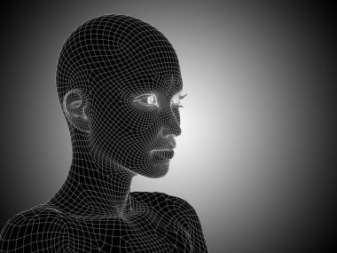 kadın tel kafes kafa