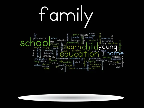 Child education word cloud — Stock Photo, Image