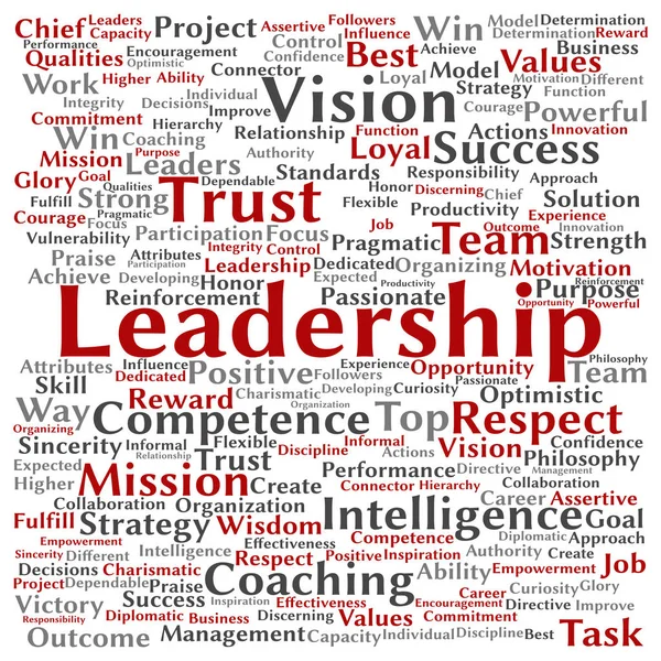 Business leadership word cloud — Stock Photo, Image