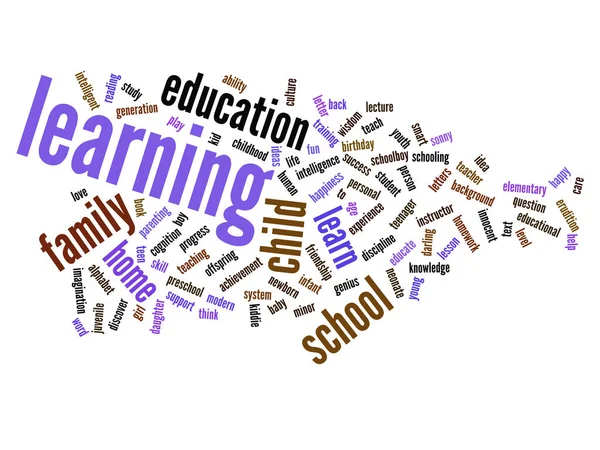 Kind onderwijs word cloud — Stockfoto