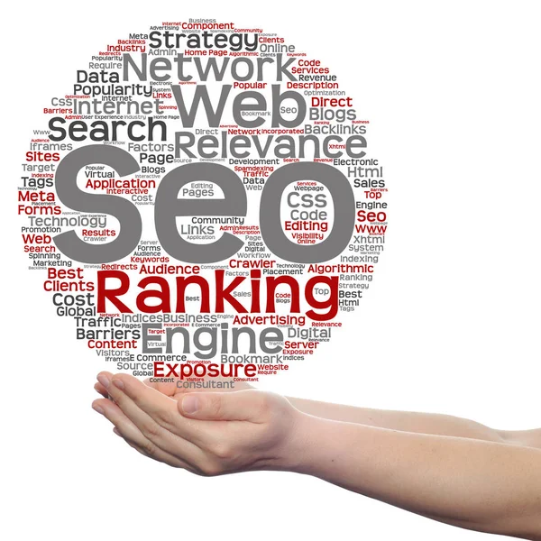 Conceptual search engine optimization — Stock Photo, Image