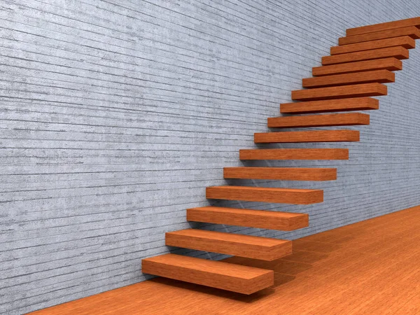 Treppenstufen nahe der Wand — Stockfoto