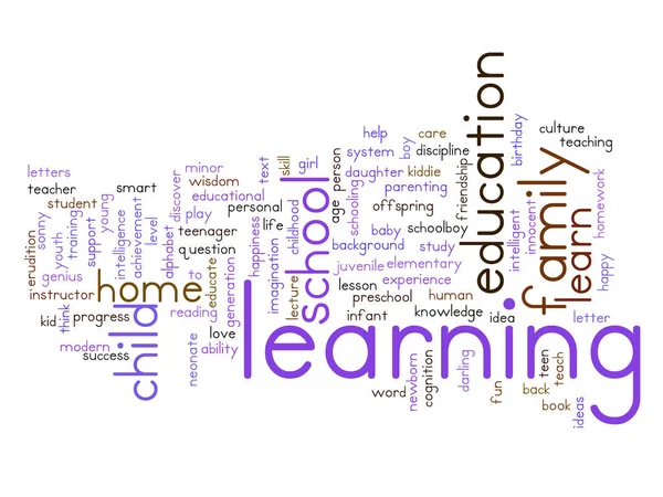 Child education word cloud — Stock Photo, Image