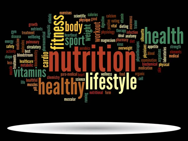 Health diet word cloud — Stock Photo, Image