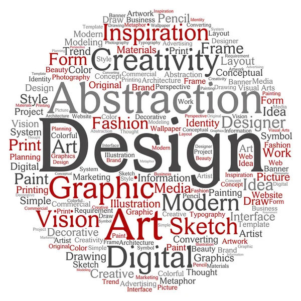 graphic design word cloud
