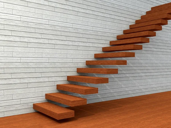 Stair steps near wall — Stock Photo, Image