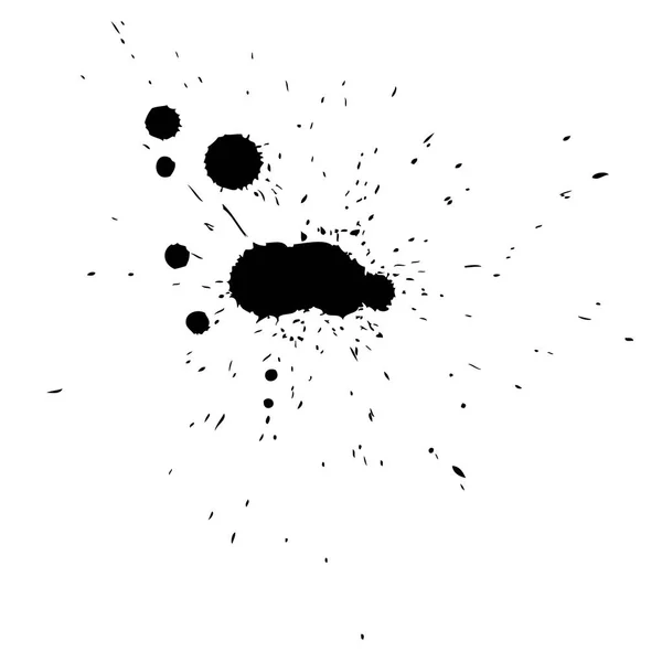Μαύρες κηλίδες σε λευκό φόντο — Φωτογραφία Αρχείου