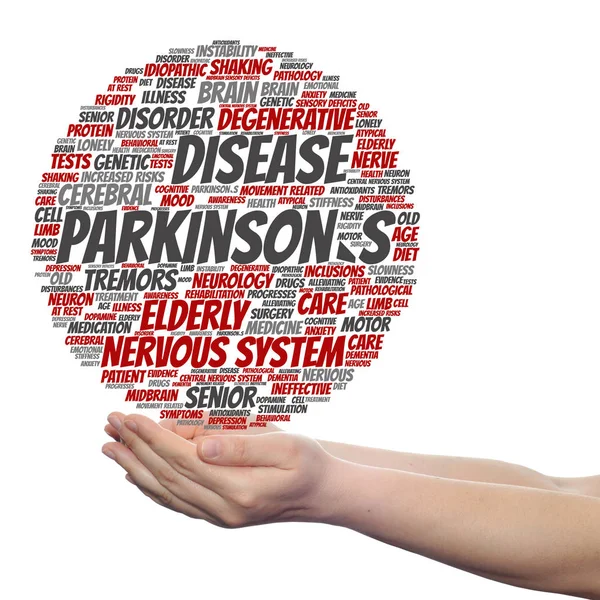Enfermedad de Parkinson palabra salud nube — Foto de Stock