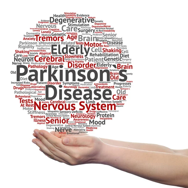Enfermedad de Parkinson palabra salud nube — Foto de Stock