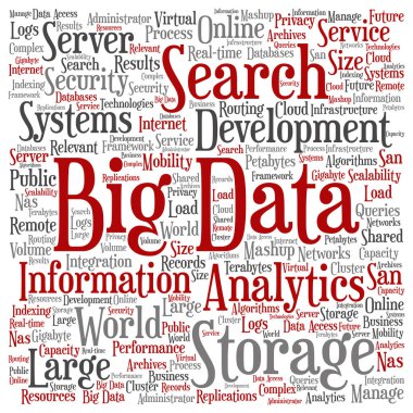 depolama sistemleri kelime bulut soyut