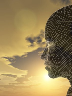 Tel kafes kadın baş