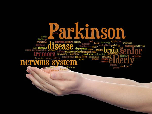 Choroba Parkinsona opieki zdrowotnej słowo cloud — Zdjęcie stockowe