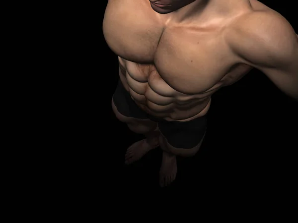 Иллюстрация сильного человеческого тела — стоковое фото