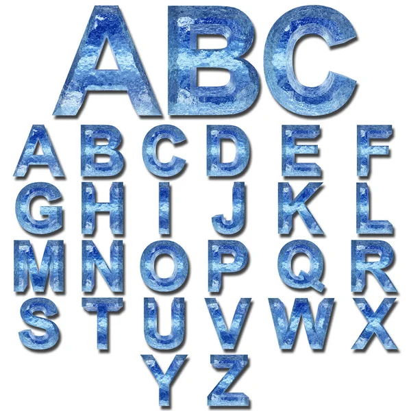 Shiny metal font — Stock Photo, Image