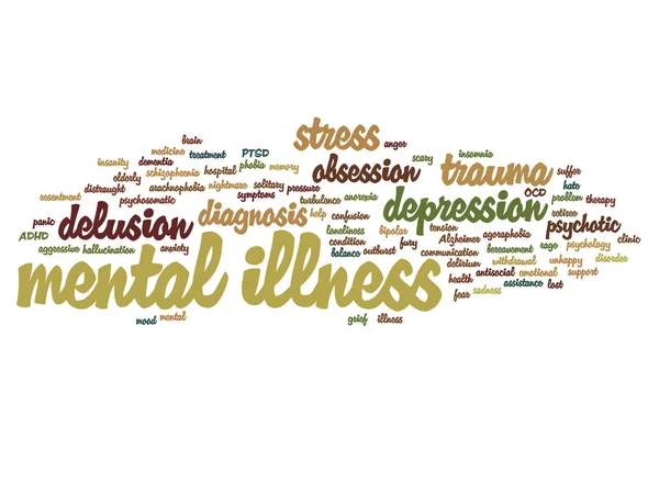 akıl hastalığı kelime bulutu