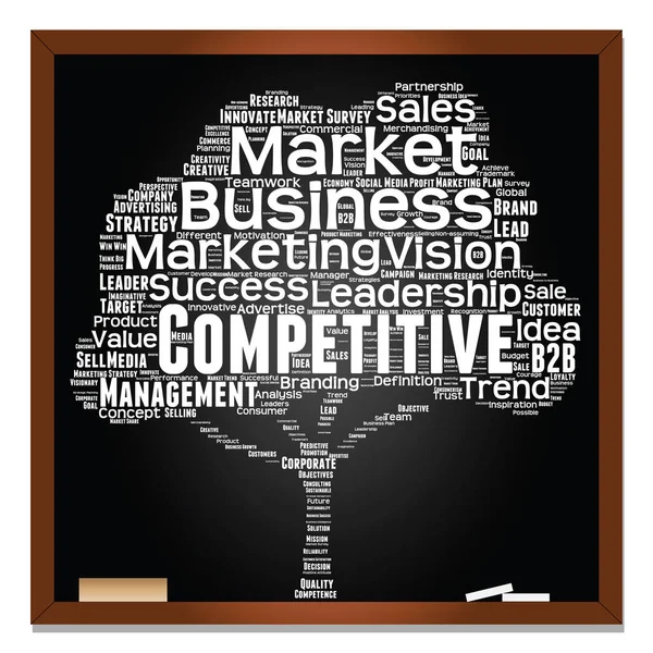 Business marketing tekst word cloud — Stockfoto