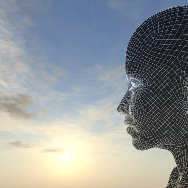 Tel kafes kadın baş