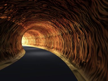 karanlık yol tünel