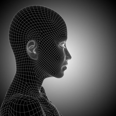 Tel kafes kadın baş