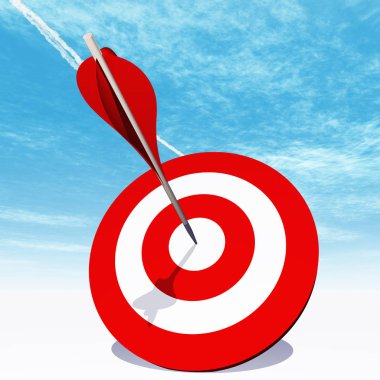 Dart hedef tahtası oklu