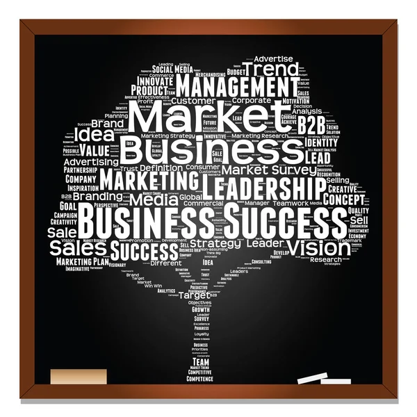 Business marketing tekst word cloud — Stockfoto