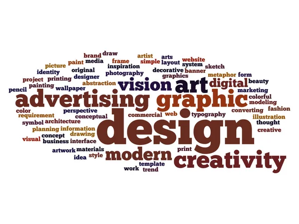 graphic design text word cloud