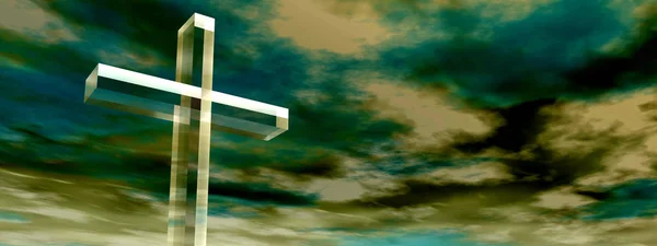 Kreuz, Form des religiösen Symbols — Stockfoto