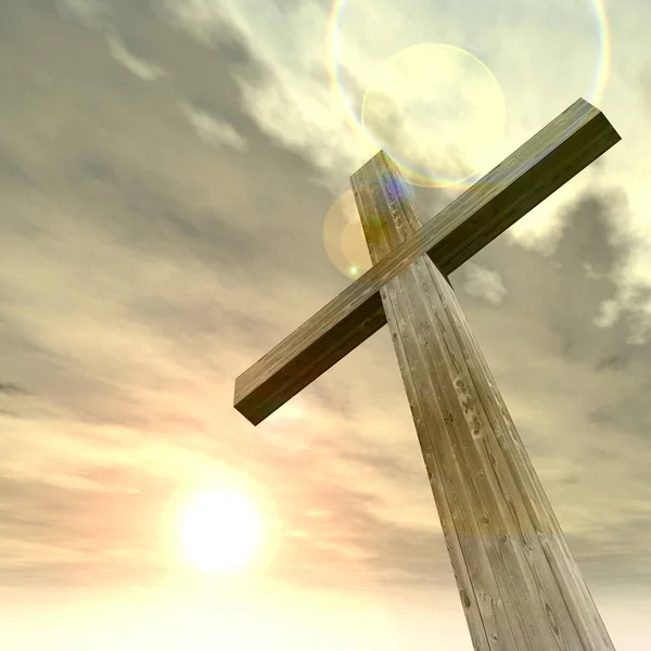 Християнський хрест символ — стокове фото