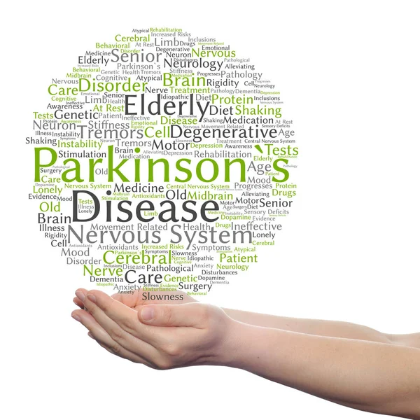 パーキンソン病医療単語の雲 — ストック写真