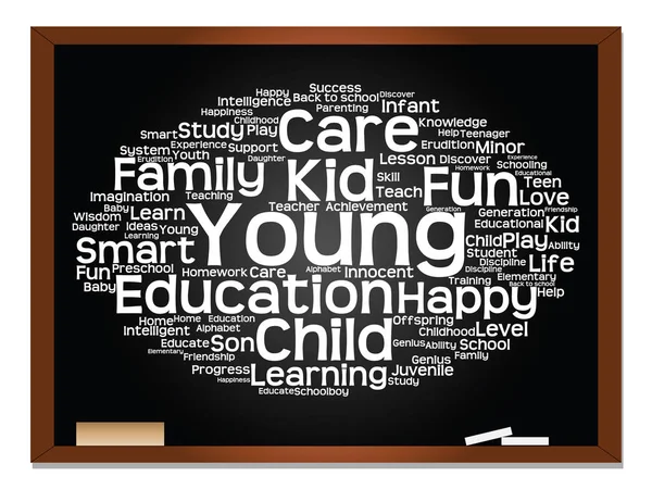 Utbildning text word cloud — Stockfoto